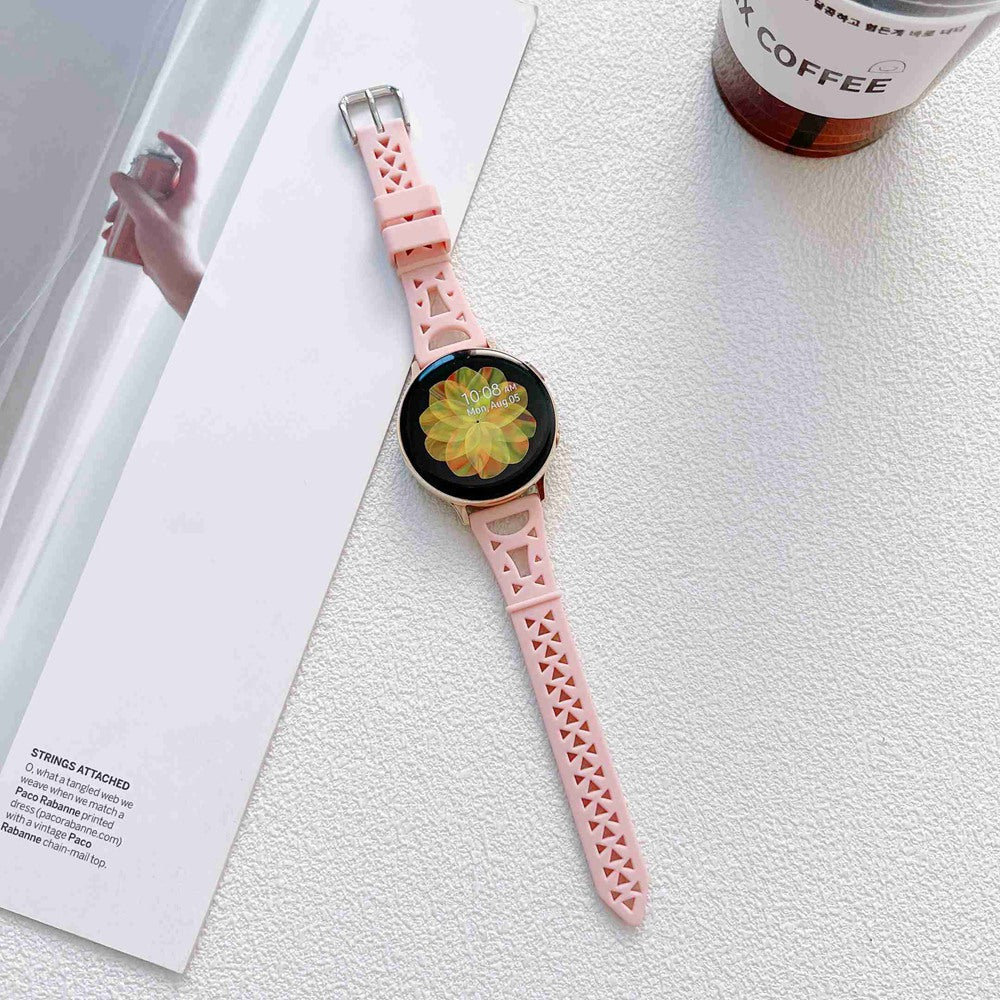 For Samsung Galaxy Watch 5 Pro 45mm Watch4 Classic 42mm 46mm Breathable Silicone 20mm Tower Design Smart Watch Strap Replacement For Samsung Galaxy Watch 5 Pro 45mm Watch4 Classic 42mm 46mm Breathable Silicone 20mm Tower Design Smart Watch Strap Replacement